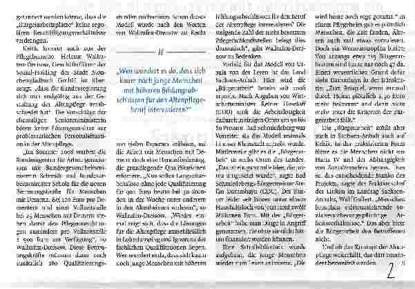Vorschauseite 2: Bürgerarbeit als Heilsbringer?
