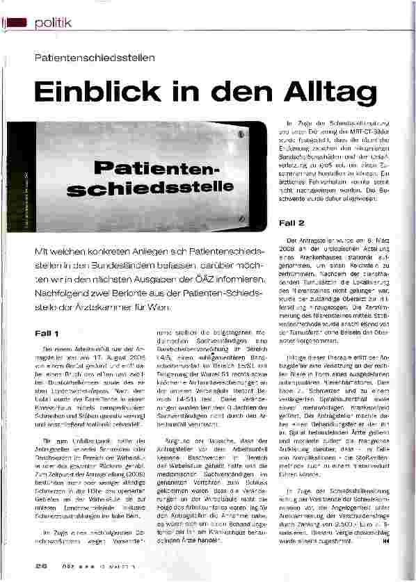 Vorschauseite 1: Einblick in den Alltag