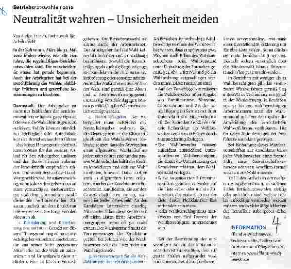 Vorschauseite 1: Neutralität wahren - Unsicherheit meiden