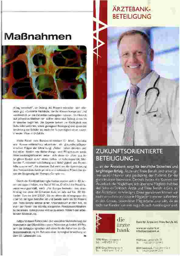 Vorschauseite 2: Prävention und Maßnahmen gefordert