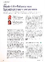 Vorschauseite 1: Work-Life-Balance von Spitalärzt:innen verbessern
