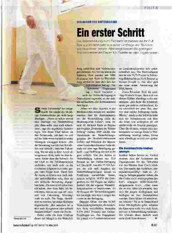 Vorschauseite 1: Ein erster Schritt