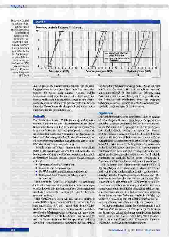 Vorschauseite 2: Qualität der Schmerztherapie in deutschen Krankenhäusern