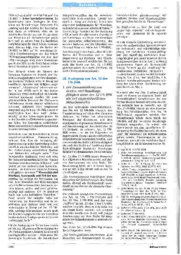 Vorschauseite 2: Das Menschenrecht auf gleiche Anerkennung vor dem Recht: Zur Auslegung von Art. 12 derUN-Behindertenrechtskonvention