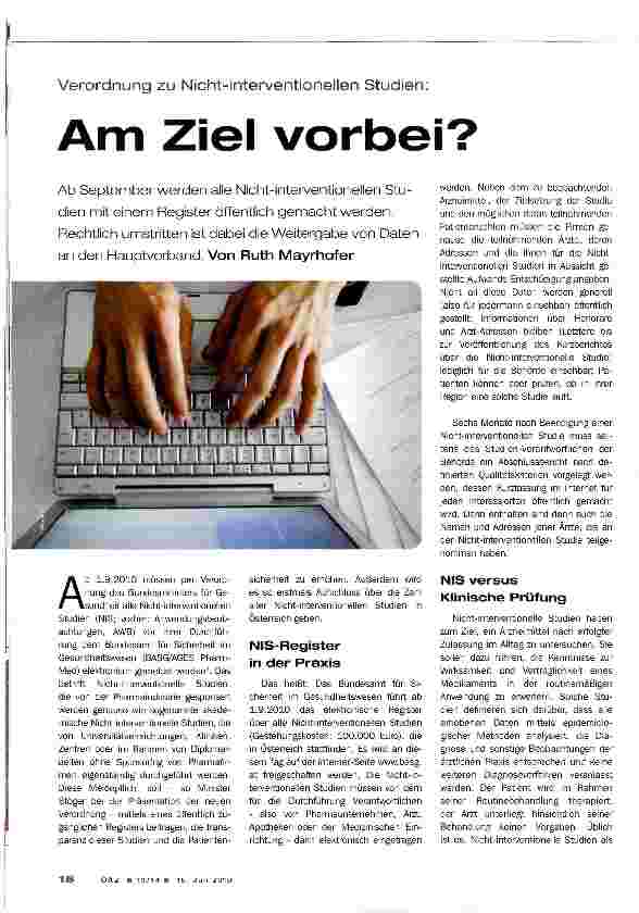 Vorschauseite 1: Am Ziel vorbei?
