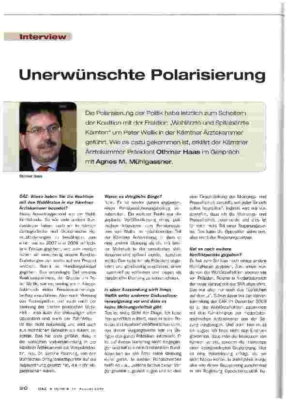 Vorschauseite 1: Unerwünschte Polarisierung