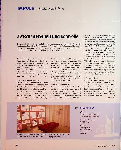 Vorschauseite 1: Zwischen Freiheit und Kontrolle