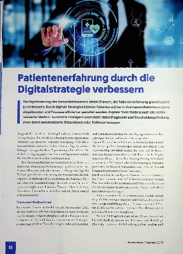 Vorschauseite 1: Patientenerfahrung durch die Digitalstrategie verbessern