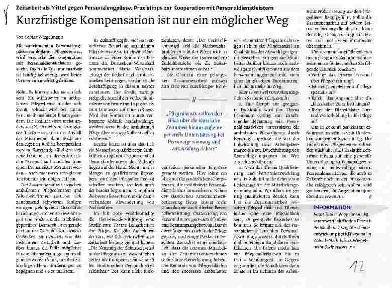 Vorschauseite 1: Kurzfristige Kompensation ist nur ein möglicher Weg