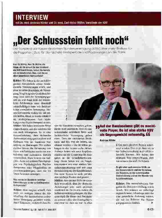 Vorschauseite 1: „Der Schlussstein fehlt noch