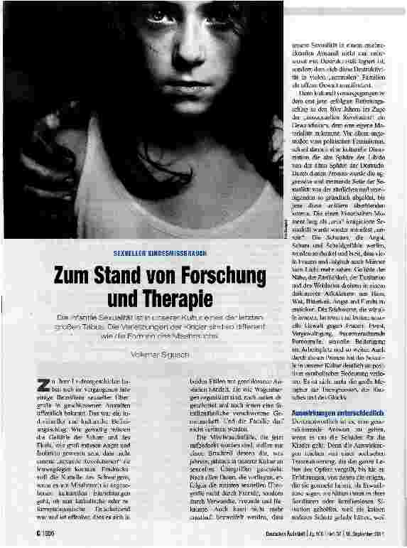 Vorschauseite 1: Zum Stand von Forschung und Therapie