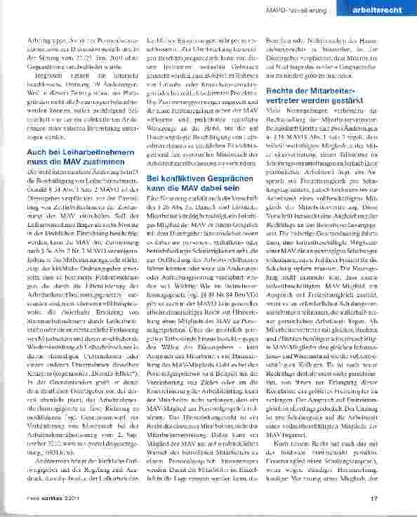 Vorschauseite 2: Die Rechte der Mitarbeiterwerden gestärkt