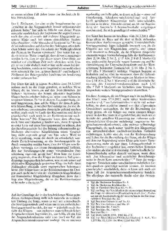 Vorschauseite 2: Klagehäufung im Lebensmittelrecht