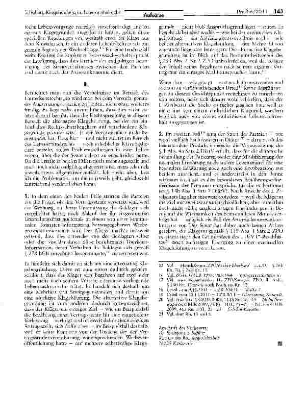 Vorschauseite 3: Klagehäufung im Lebensmittelrecht