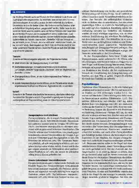 Vorschauseite 4: Zwangsstörung im Kindesund Jugendalter