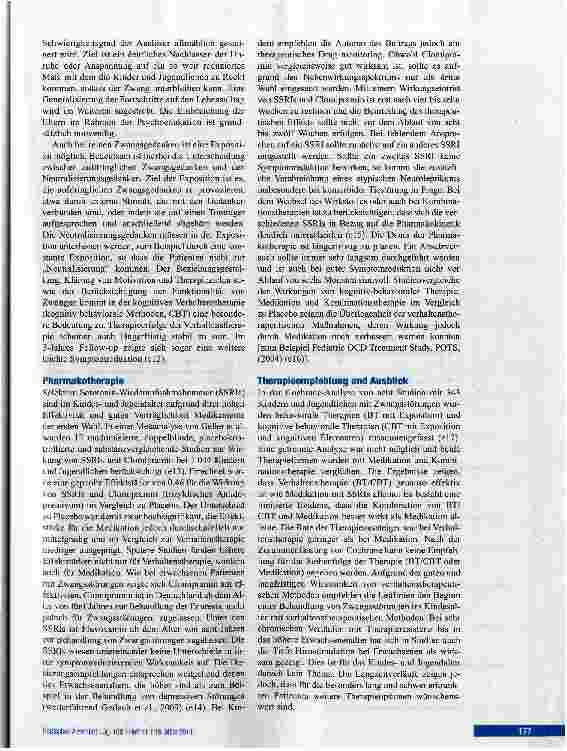 Vorschauseite 5: Zwangsstörung im Kindesund Jugendalter
