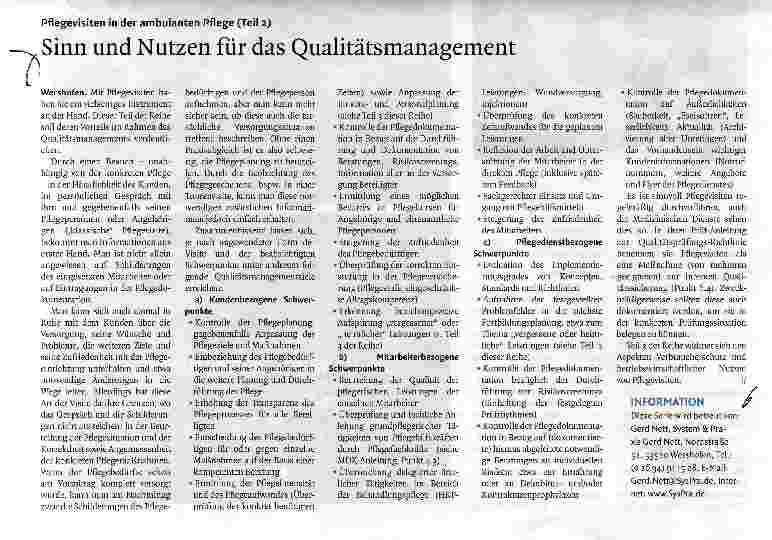 Vorschauseite 1: Sinn und Nutzen für das Qualitätsmanagement