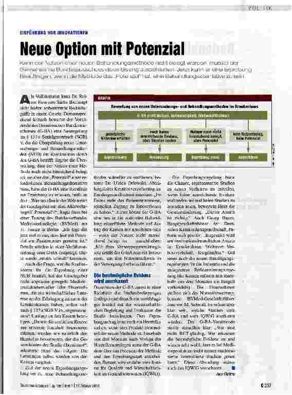 Vorschauseite 1: Neue Option mit Potenzial