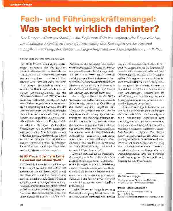 Vorschauseite 1: Fachund Führungskräftemangel: Was steckt wirklich dahinter?