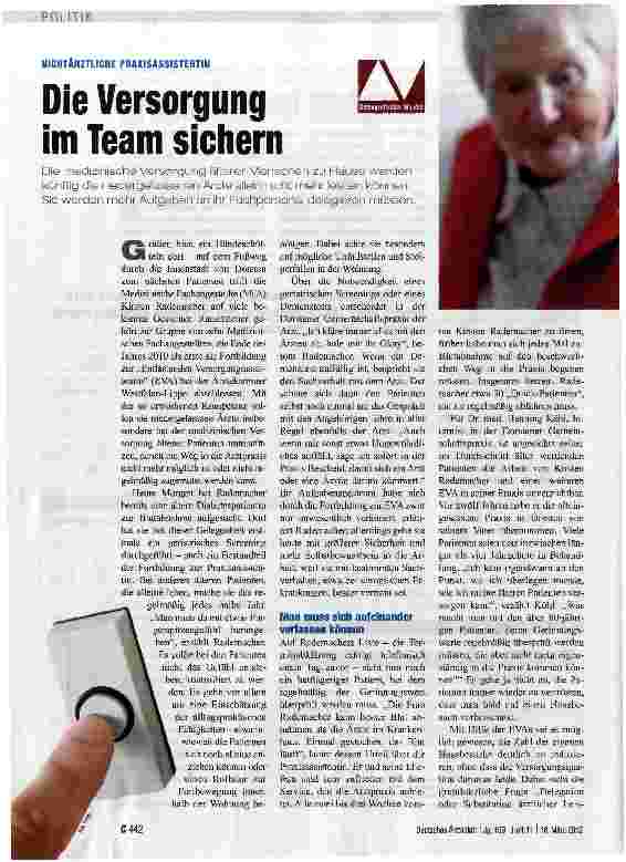 Vorschauseite 1: Die Versorgung im Team sichern