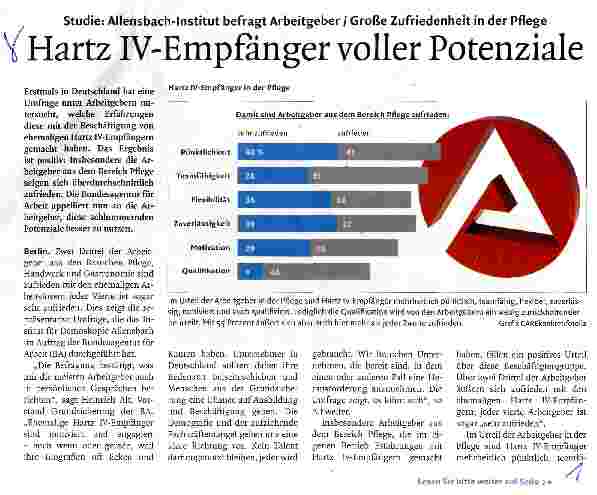 Vorschauseite 1: Hartz iV-Empfanger voller Potenziale