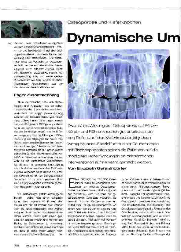 Vorschauseite 2: Bauchfett schädigt Knochen