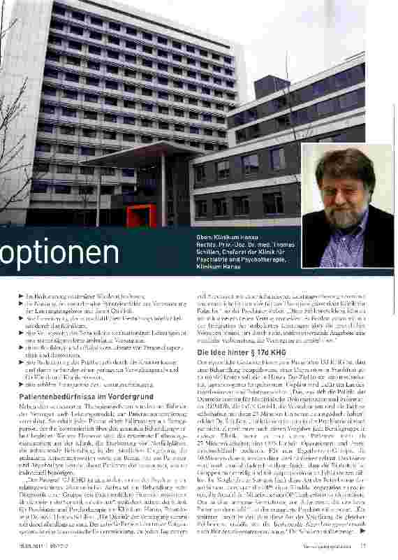 Vorschauseite 2: Neues Vergütungssystem verbessert Therapieoptionen