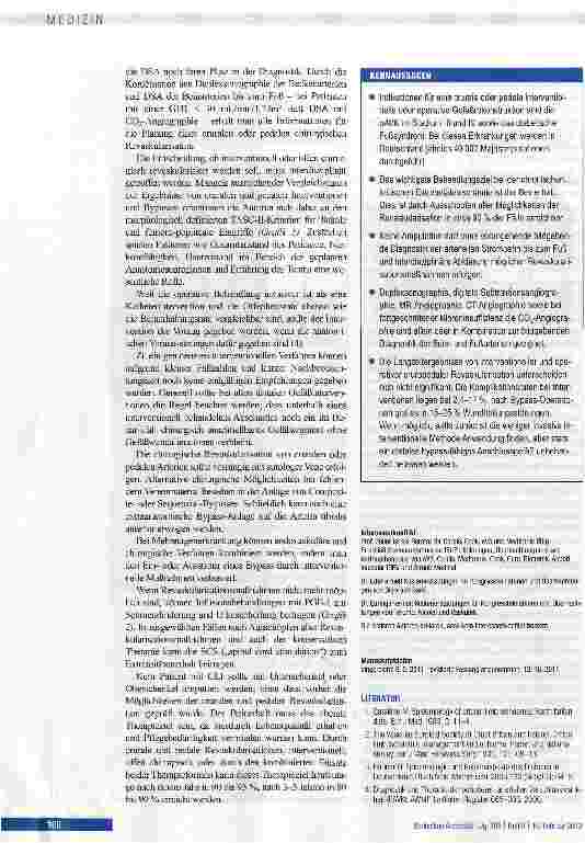 Vorschauseite 6: Chronische kritische Extremitätenischämie