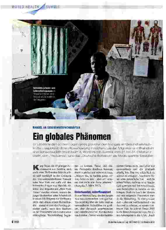 Vorschauseite 1: Ein globales Phänomen