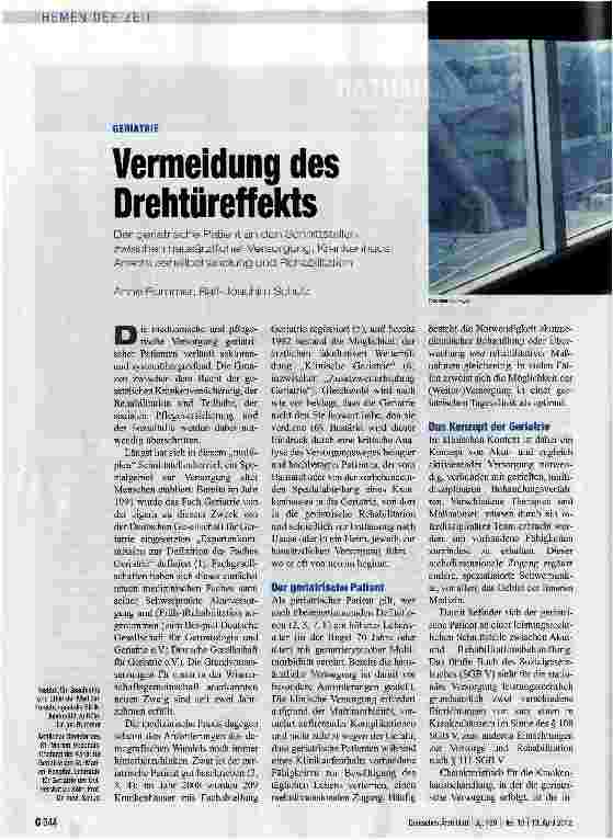 Vorschauseite 1: Vermeidung des Drehtüreffekts