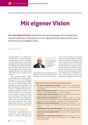 Vorschauseite 1: Mit eigener Vision