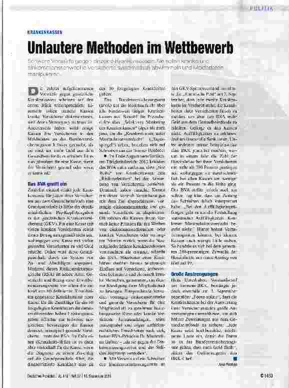 Vorschauseite 1: Unlautere Methoden im Wettbewerb