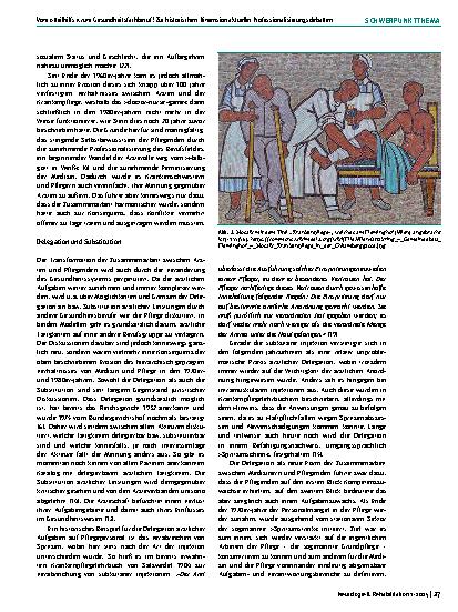 Vorschauseite 5: Vom »Heilhilfs-« zum Gesundheitsfachberuf? Zur historischen Dimension aktueller Professionalisierungsdebatten