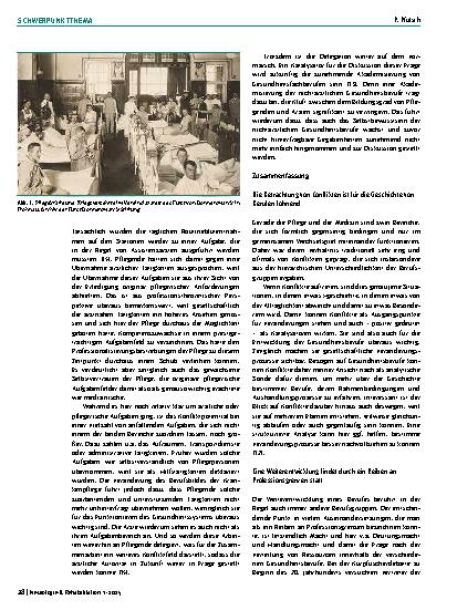 Vorschauseite 6: Vom »Heilhilfs-« zum Gesundheitsfachberuf? Zur historischen Dimension aktueller Professionalisierungsdebatten