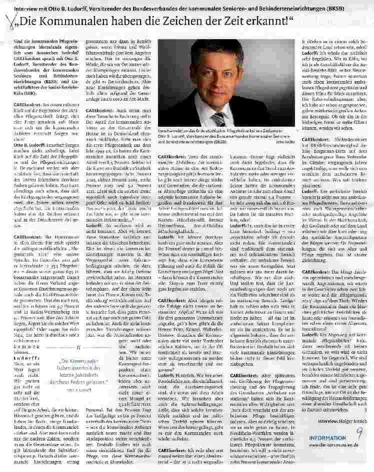 Vorschauseite 1: Die Kommunalen haben die Zeichen der Zeit erkannt!