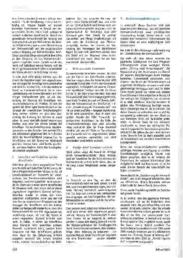 Vorschauseite 4: Aktueller Stand des Vormundschaftsrechts und der unterstützten Entscheidungsfmdung in Japan