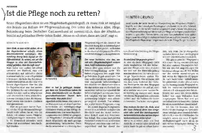 Vorschauseite 1: Ist die Pflege noch zu retten?
