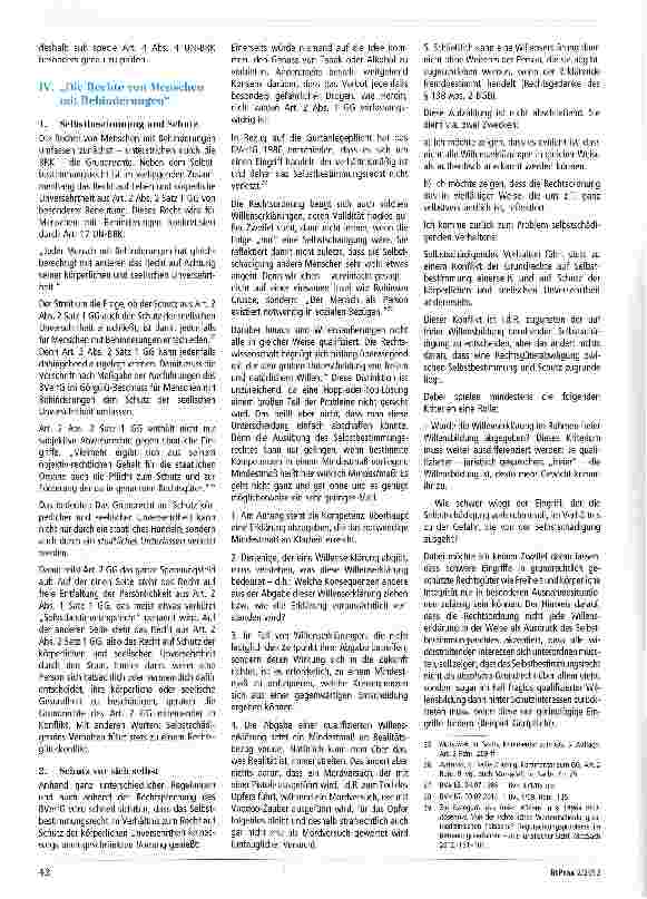 Vorschauseite 4: Betreuungsrechtliche Unterbringung und Zwangsbehandlung vor dem Hintergrund der UN-BRK