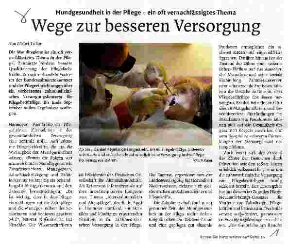 Vorschauseite 1: Wege zur besseren Versorgung