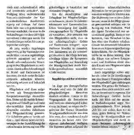 Vorschauseite 2: Wege zur besseren Versorgung