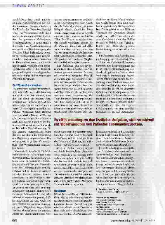 Vorschauseite 4: Hilfe beim Sterben - keine Hilfe zum Sterben