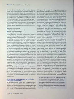 Vorschauseite 4: Dosieren bei Nierenersatztherapie - Herausforderung für Krankenhausapothekerzinnen Dosisindividualisierungen bei Dialysepatientinnen im stationären Umfeld