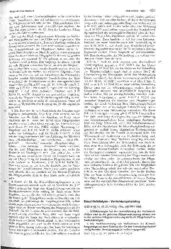 Vorschauseite 4: PflegeversicherungsrechtAbruf von Pflegeeinsätzen