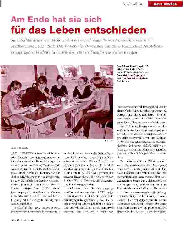 Vorschauseite 1: Am Ende hat sie sich für das Leben entschieden