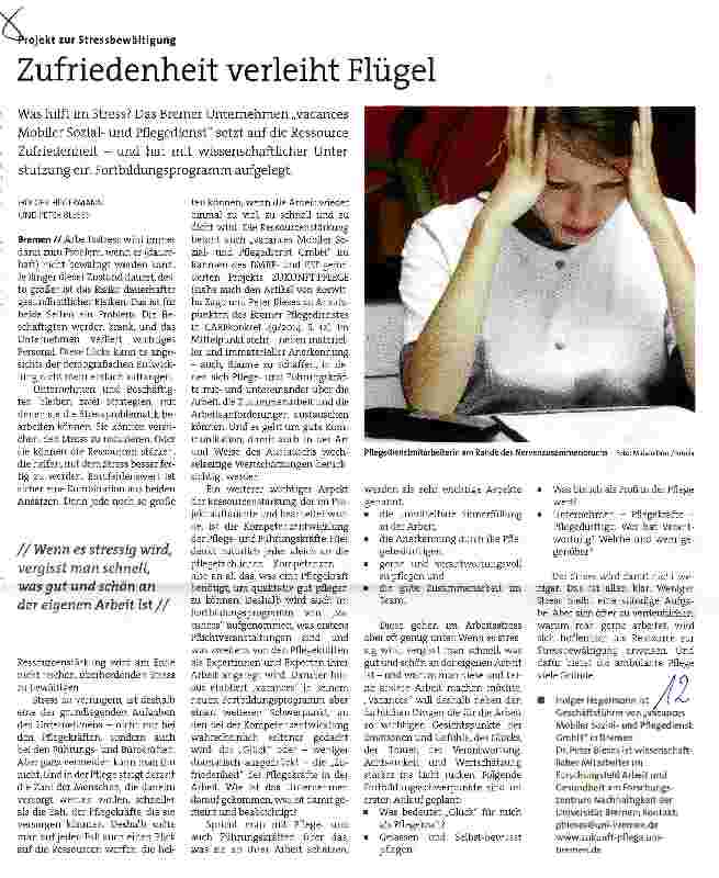 Vorschauseite 1: Zufriedenheit verleiht Flügel