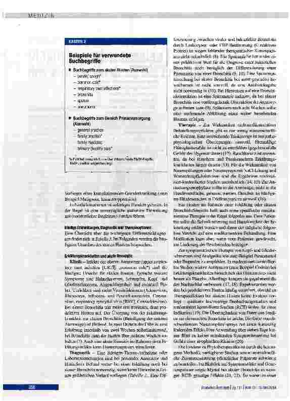 Vorschauseite 3: Diagnose und Therapie des akuten Hustens bei Erwachsenen