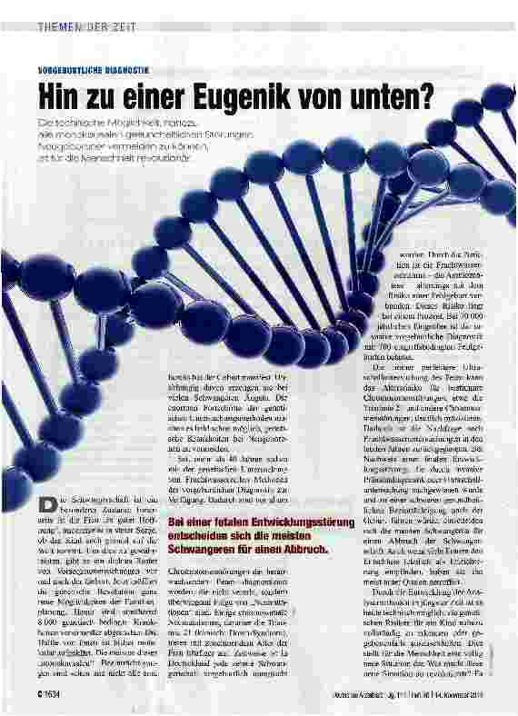 Vorschauseite 1: Hin zu einer Eugenik von unten?