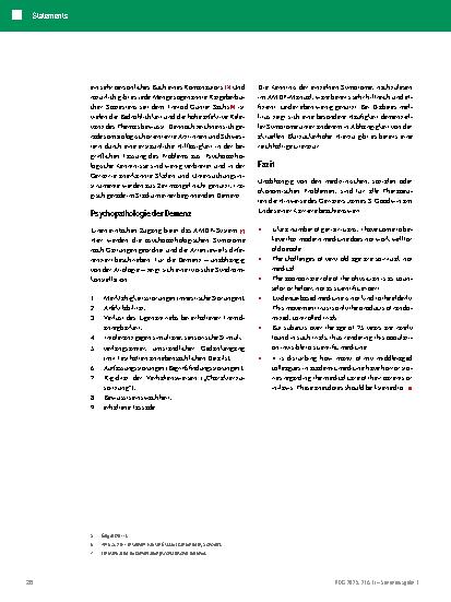 Vorschauseite 4: Alter, Revolte und Resignation Ist das Gesundheitssystem bereit für die Herausforderung?