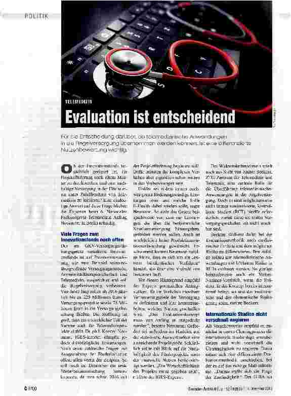 Vorschauseite 1: Evaluation ist entscheidend