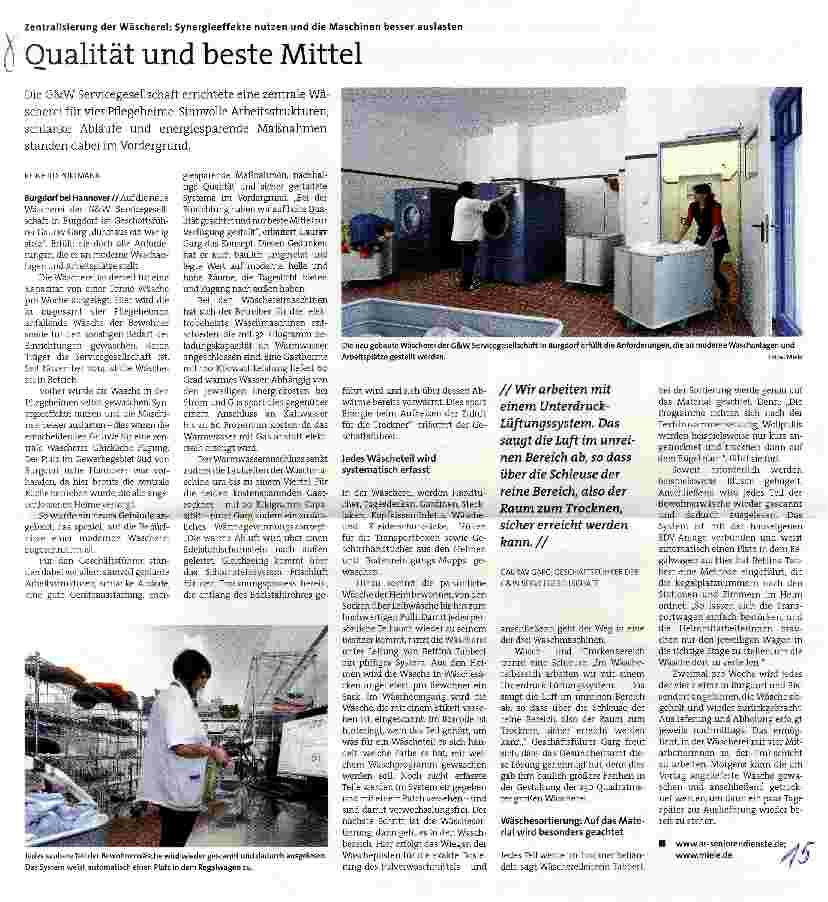 Vorschauseite 1: Qualität und beste Mittel